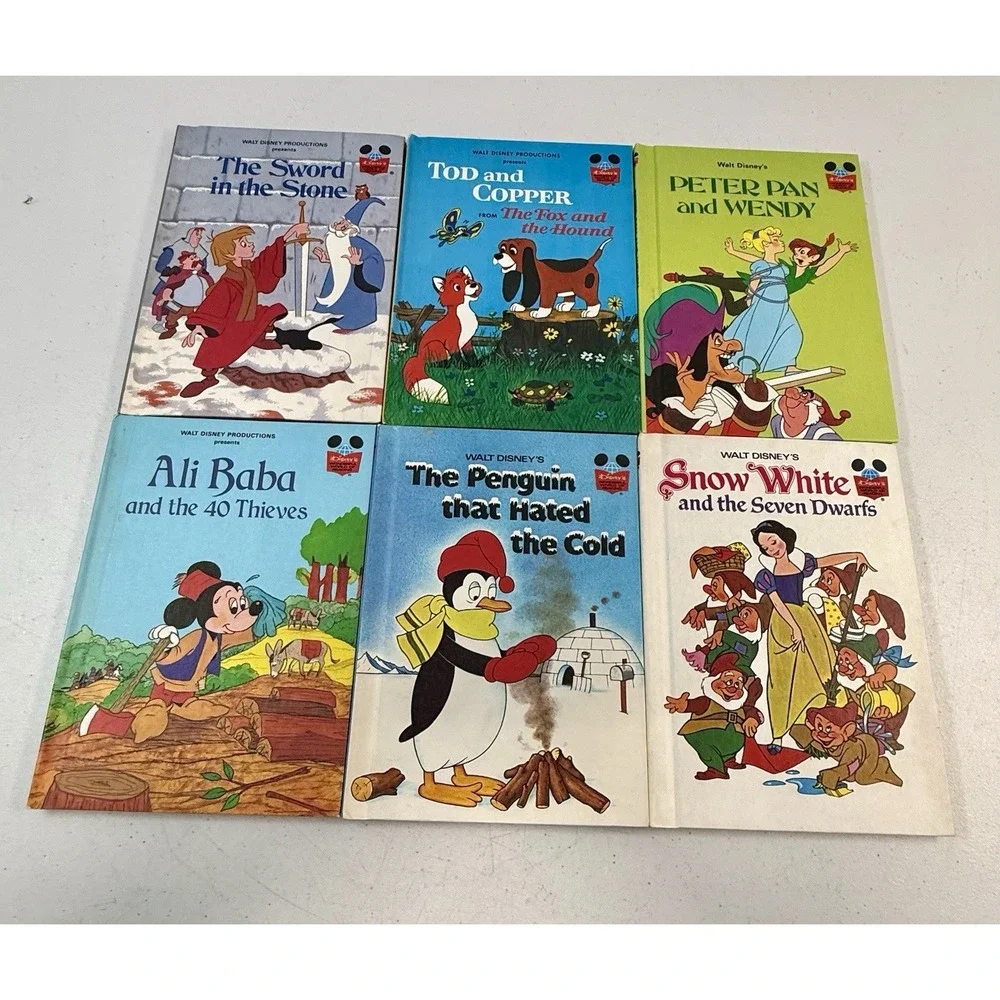 Vintage 1974 Disney Wonderful World Of Reading Books Lot Of 19 Beginner Mickey